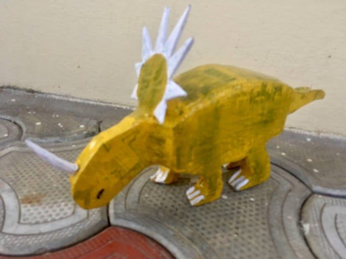 亲子手工DIY：低成本制作三角龙玩具全教程-第60张图片-趣作屋