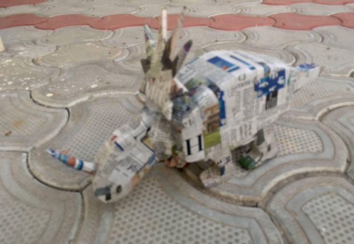 亲子手工DIY：低成本制作三角龙玩具全教程-第53张图片-趣作屋