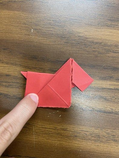 手工折纸教程：轻松学会折迷你小狗-第16张图片-趣作屋