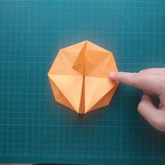 手工折纸教程：用20厘米彩纸折出π符号硬币折纸-第41张图片-趣作屋