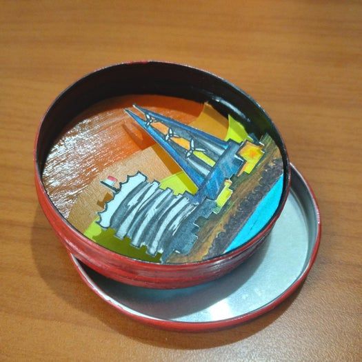 手工制作迷你场景铁盒教程:用3D纸层叠打造属于你的小世界-第24张图片-趣作屋 手工制作迷你场景铁盒教程:用3D纸层叠打造属于你的小世界-第24张图片-趣作屋