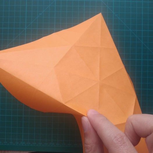 手工折纸教程：用20厘米彩纸折出π符号硬币折纸-第16张图片-趣作屋