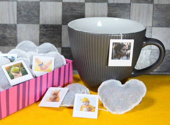 手工制作心形茶包加拍立得标签，自制创意情人节礼物教程-第20张图片-趣作屋