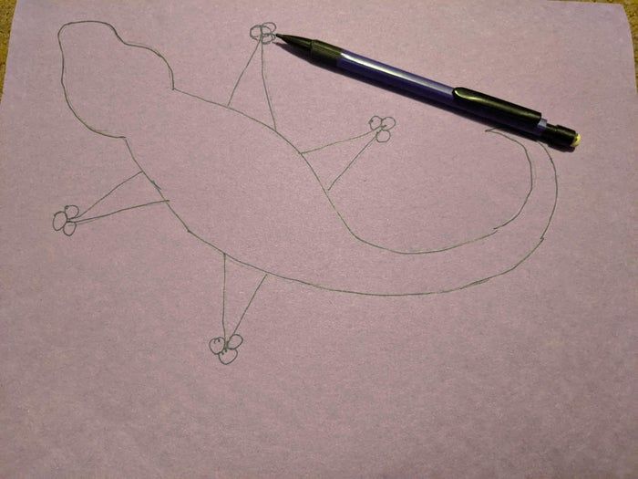 手工制作暴躁小壁虎教程-第5张图片-趣作屋