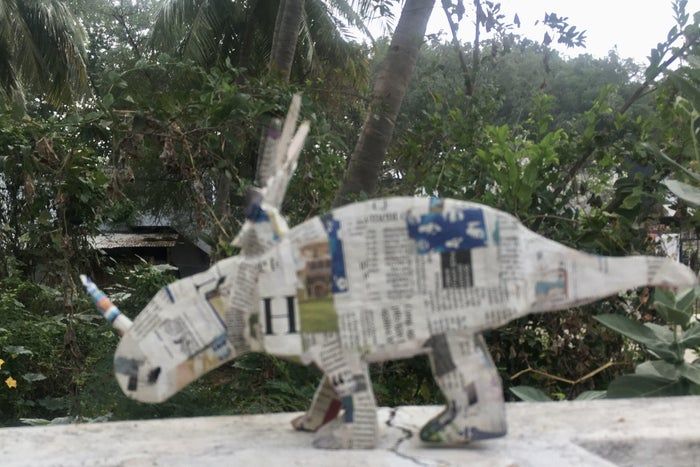 亲子手工DIY：低成本制作三角龙玩具全教程-第55张图片-趣作屋