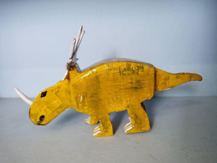 亲子手工DIY：低成本制作三角龙玩具全教程-第67张图片-趣作屋