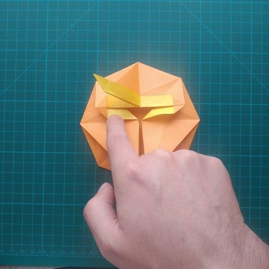 手工折纸教程：用20厘米彩纸折出π符号硬币折纸-第57张图片-趣作屋