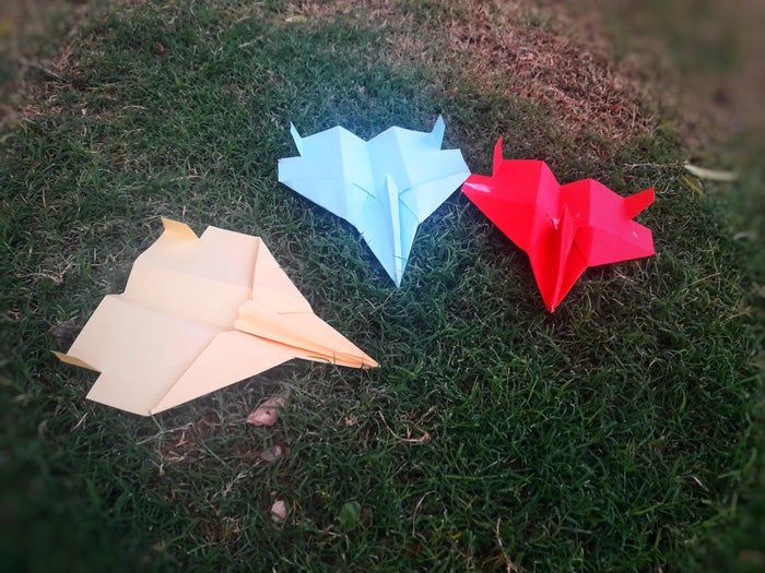 超简单F-15纸飞机折法教程,一扔能飞9米远-第19张图片-趣作屋 超简单F-15纸飞机折法教程,一扔能飞9米远-第19张图片-趣作屋