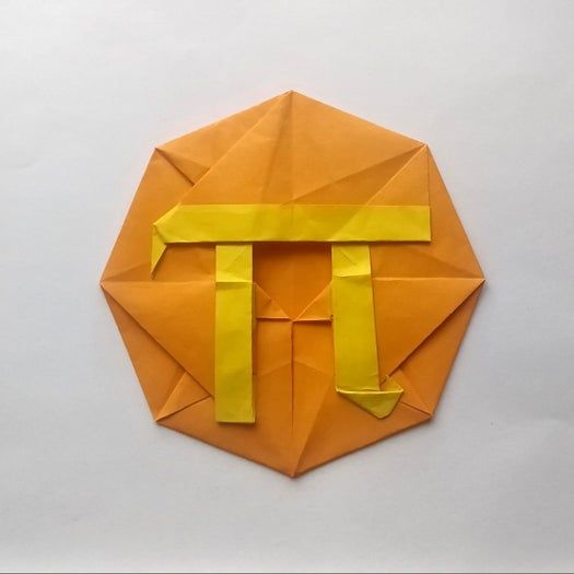 手工折纸教程：用20厘米彩纸折出π符号硬币折纸-第112张图片-趣作屋