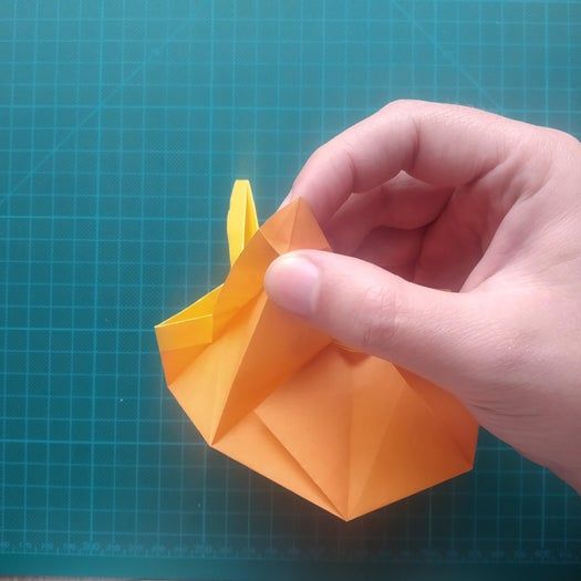 手工折纸教程：用20厘米彩纸折出π符号硬币折纸-第73张图片-趣作屋