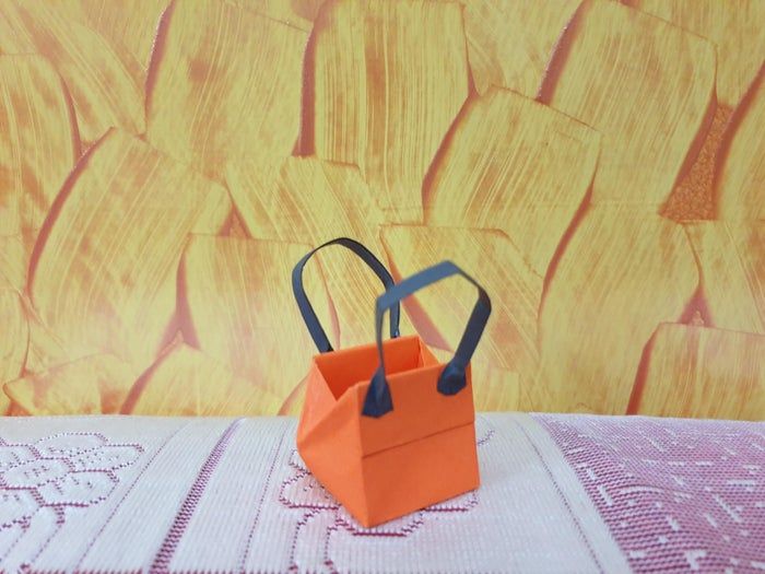 超简单！亲子手工折纸迷你手提包教程-第1张图片-趣作屋