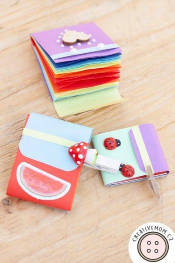 超简单手工DIY彩虹迷你纸钱包教程-第15张图片-趣作屋
