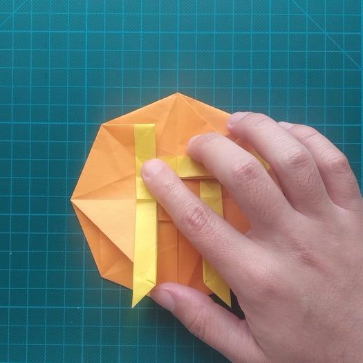 手工折纸教程：用20厘米彩纸折出π符号硬币折纸-第80张图片-趣作屋