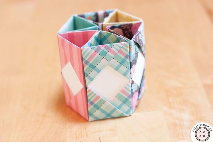 手工折纸铅笔筒教程:6岁宝宝也能做的可爱文具DIY-第12张图片-趣作屋 手工折纸铅笔筒教程:6岁宝宝也能做的可爱文具DIY-第12张图片-趣作屋