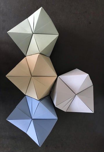 用A4纸手工制作菱形十二面体星状模型教程-第16张图片-趣作屋 用A4纸手工制作菱形十二面体星状模型教程-第16张图片-趣作屋