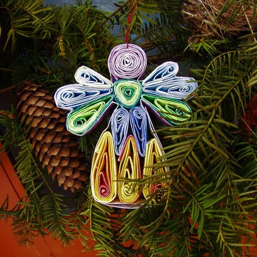 手工制作彩色纸天使教程，环保又好看的家居装饰-第1张图片-趣作屋