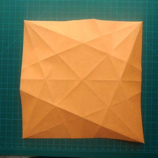 手工折纸教程：用20厘米彩纸折出π符号硬币折纸-第14张图片-趣作屋