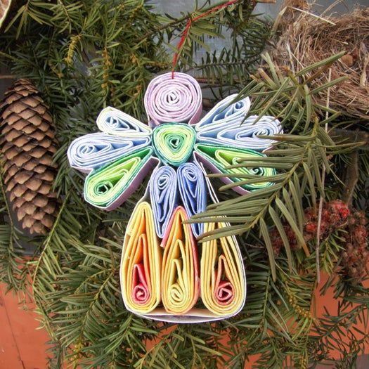 手工制作彩色纸天使教程，环保又好看的家居装饰-第19张图片-趣作屋