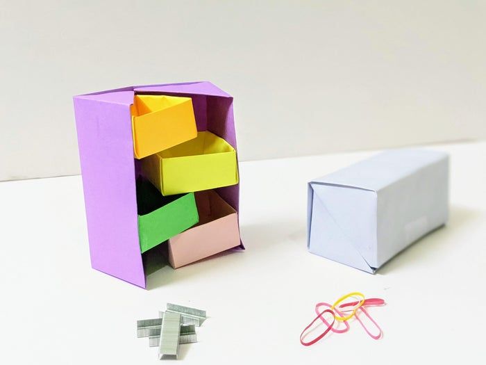 超简单手工折纸神秘盒子柜制作教程-第24张图片-趣作屋