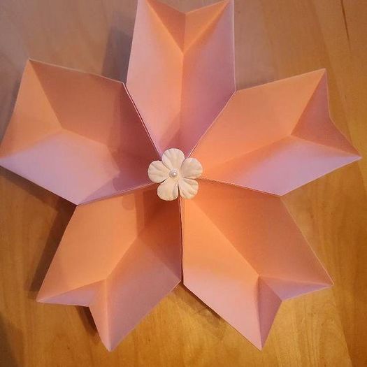 超简单手工折纸樱花教程，零基础也能轻松学会！-第1张图片-趣作屋