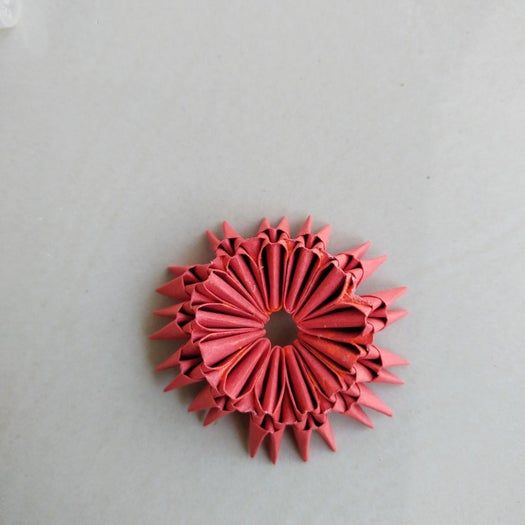 超详细折纸手工教程：零成本制作水果和碗的模块化创意折纸-第41张图片-趣作屋