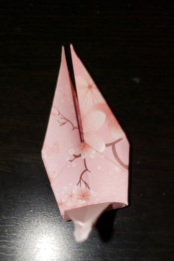 超简单千纸鹤折法教程,一学就会的手工折纸指南-第12张图片-趣作屋