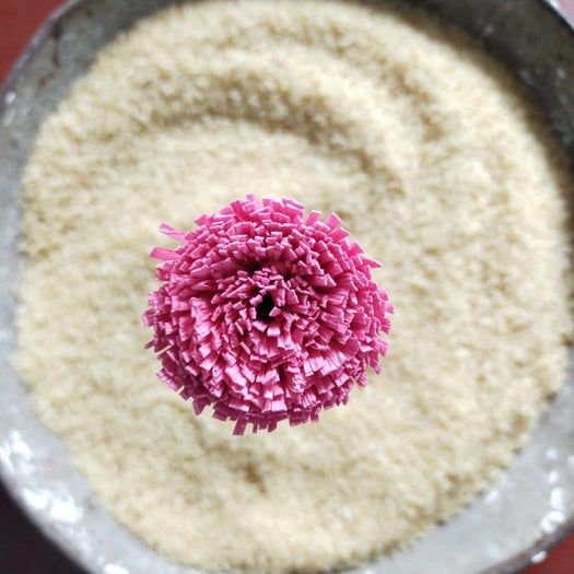 超详细纸艺花篮制作教程，用皱纹纸轻松DIY非洲菊花束-第47张图片-趣作屋