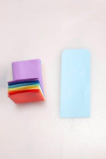 超简单手工DIY彩虹迷你纸钱包教程-第11张图片-趣作屋