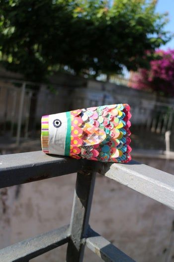 亲子手工DIY：用纸筒轻松制作彩色鲤鱼旗-第4张图片-趣作屋