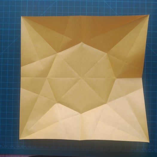 手工折纸教程：用20厘米彩纸折出π符号硬币折纸-第18张图片-趣作屋