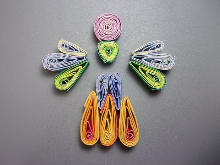 手工制作彩色纸天使教程，环保又好看的家居装饰-第11张图片-趣作屋