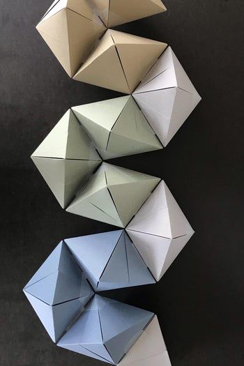 用A4纸手工制作菱形十二面体星状模型教程-第12张图片-趣作屋 用A4纸手工制作菱形十二面体星状模型教程-第12张图片-趣作屋