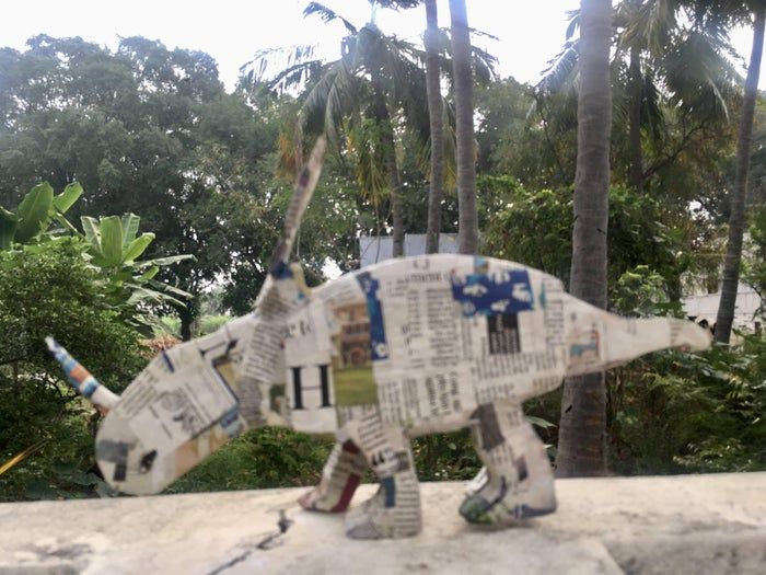 亲子手工DIY：低成本制作三角龙玩具全教程-第57张图片-趣作屋