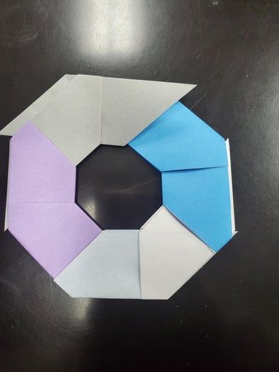 超简单变形手里剑折纸教程，适合全家人一起玩-第17张图片-趣作屋