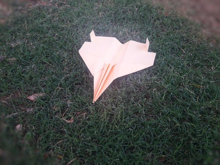 超简单F-15纸飞机折法教程,一扔能飞9米远-第18张图片-趣作屋 超简单F-15纸飞机折法教程,一扔能飞9米远-第18张图片-趣作屋