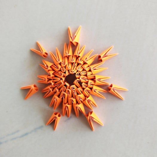 超详细折纸手工教程：零成本制作水果和碗的模块化创意折纸-第15张图片-趣作屋