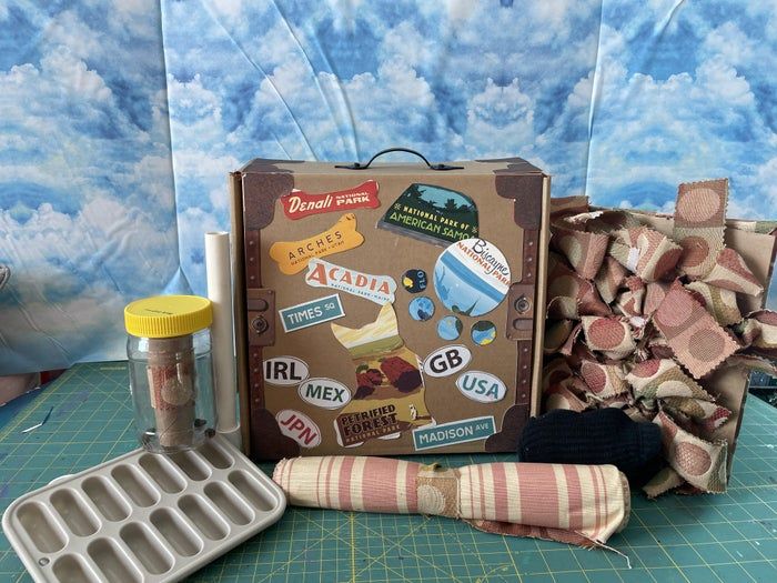 狗狗旅行安静玩具DIY，复古行李箱手工制作全攻略-第3张图片-趣作屋