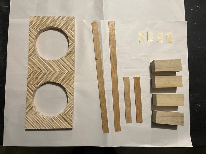 胶合板手工制作狗狗餐具架教程-第13张图片-趣作屋