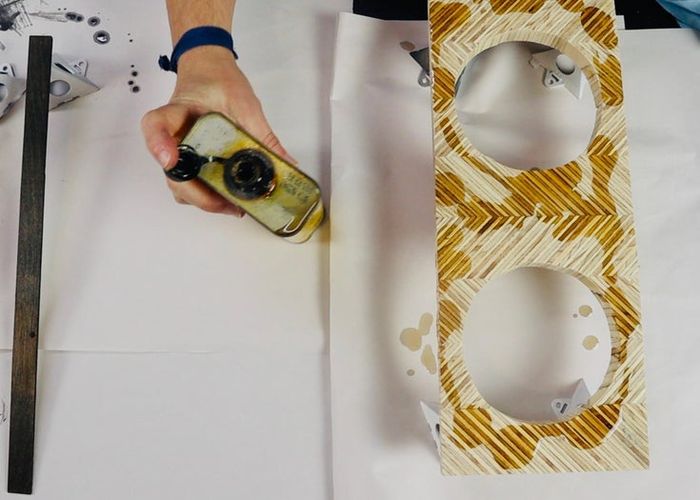 胶合板手工制作狗狗餐具架教程-第14张图片-趣作屋