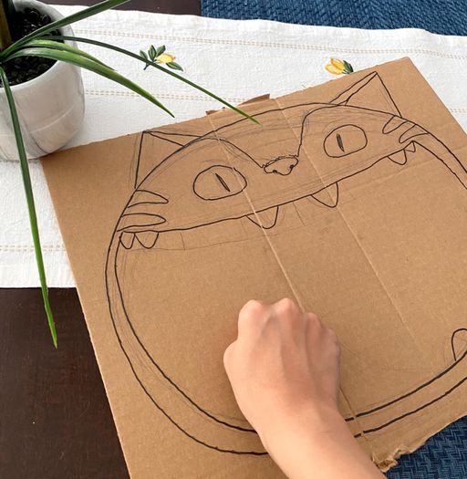 手工制作龙猫猫巴士猫咪窝教程，超萌又实用！-第6张图片-趣作屋