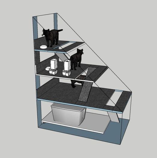 低成本DIY嵌入式猫爬架教程，省钱又实用的猫咪玩耍空间-第4张图片-趣作屋