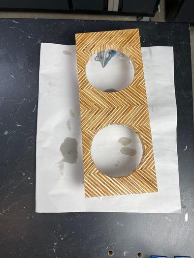 胶合板手工制作狗狗餐具架教程-第15张图片-趣作屋