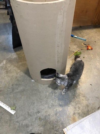 用废纸筒给猫咪搭建迷你城堡，低成本又暖心的宠物屋DIY-第8张图片-趣作屋
