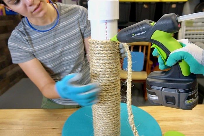 几小时搞定！DIY猫咪抓柱手工教程-第8张图片-趣作屋