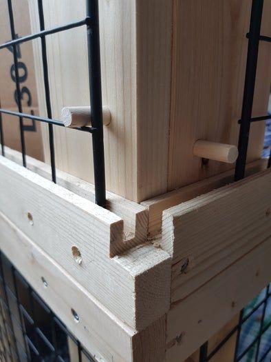 低成本双层兔窝DIY教程，带坡道和可拆卸栅格-第14张图片-趣作屋