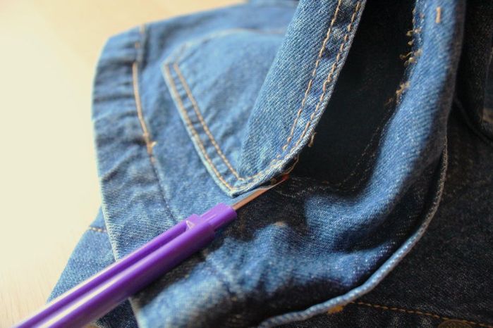 用旧牛仔裤DIY结实耐用的粉笔袋教程-第7张图片-趣作屋 用旧牛仔裤DIY结实耐用的粉笔袋教程-第7张图片-趣作屋