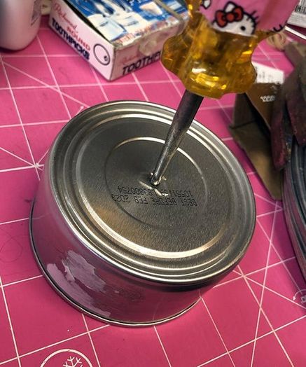 用猫粮罐头制作可爱迷你时钟教程-第3张图片-趣作屋