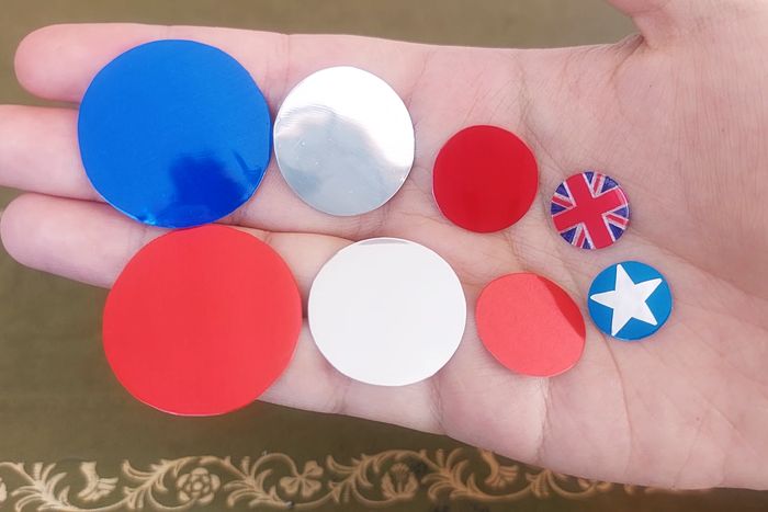 用饮料罐制作佩吉·卡特和美国队长盾牌配饰教程-第36张图片-趣作屋 用饮料罐制作佩吉·卡特和美国队长盾牌配饰教程-第36张图片-趣作屋