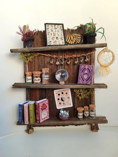 废旧材料制作迷你仙女小屋书架教程-第1张图片-趣作屋