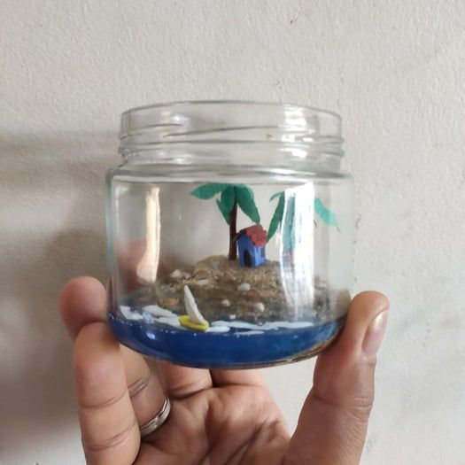 用回收材料制作瓶中沙滩的简单教程-第1张图片-趣作屋